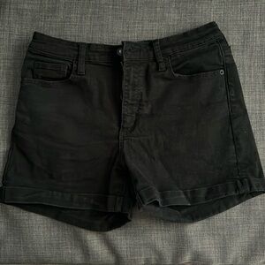 Black Jean shorts